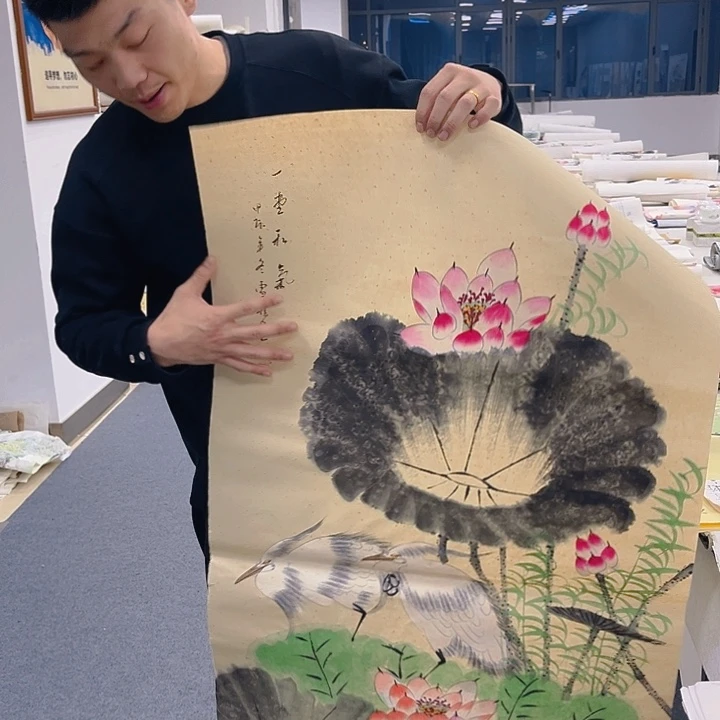 国画纯手绘字画宣纸