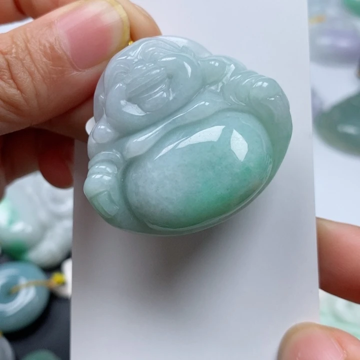 翡翠颈饰未镶嵌糖**鱼尺寸38/41/11