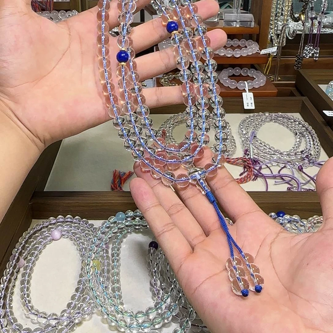 水晶手串未镶嵌白水晶108