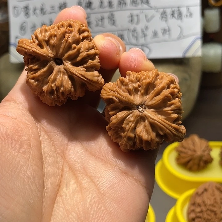文玩核桃把件26号，41尺全品南疆石