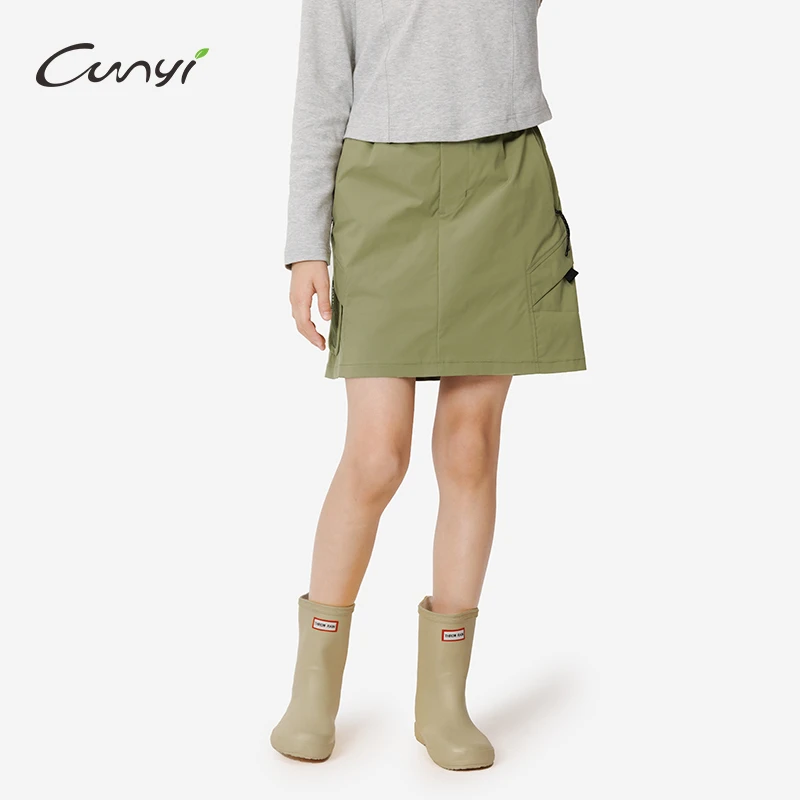 [特惠捡漏] 童装女童半身裙春秋季新中大童时尚百搭A字梭织工装裙