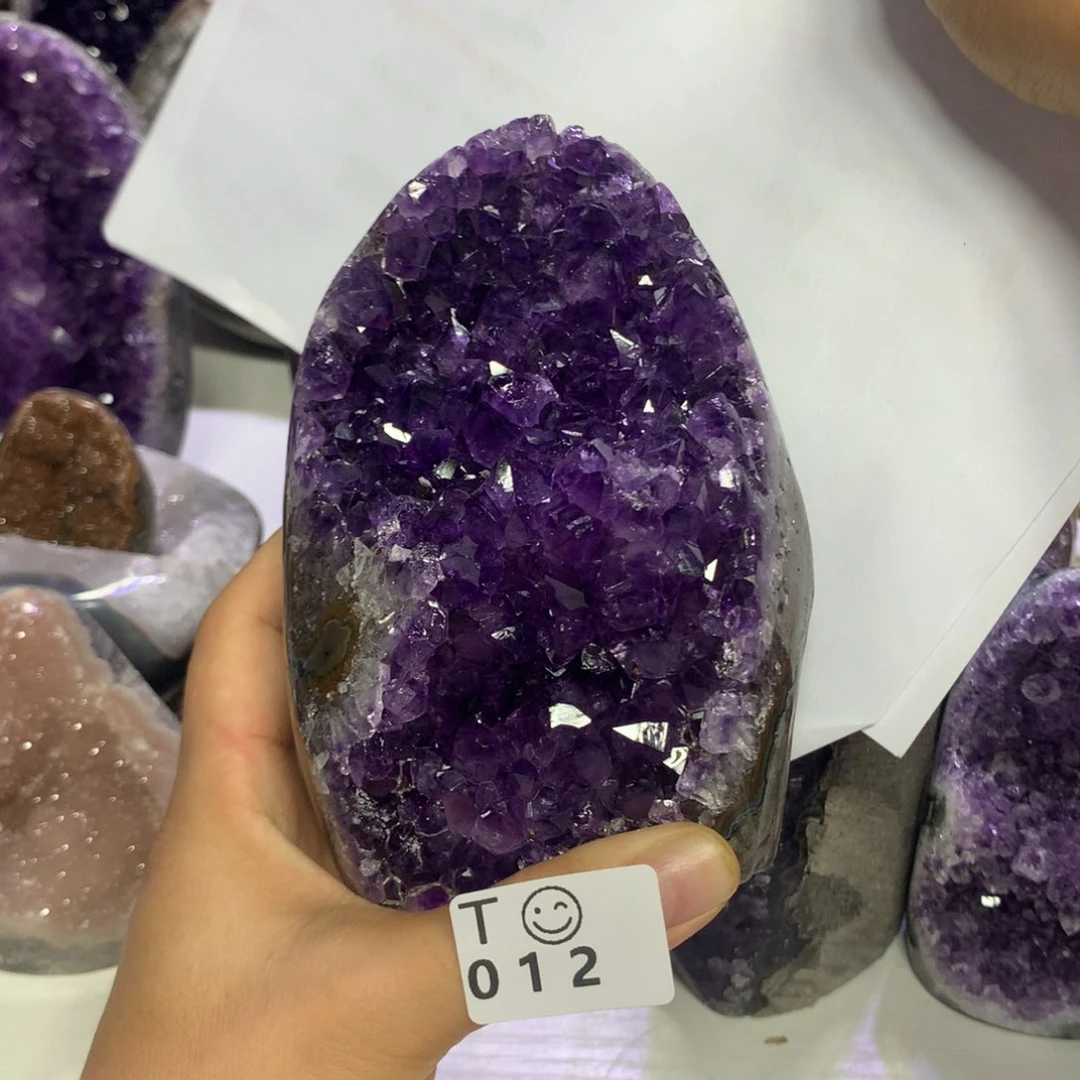 紫晶摆件未镶嵌水晶