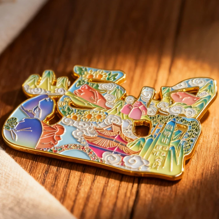 乳山非遗年画冰箱贴--岠嵎山风景区文创纪念品