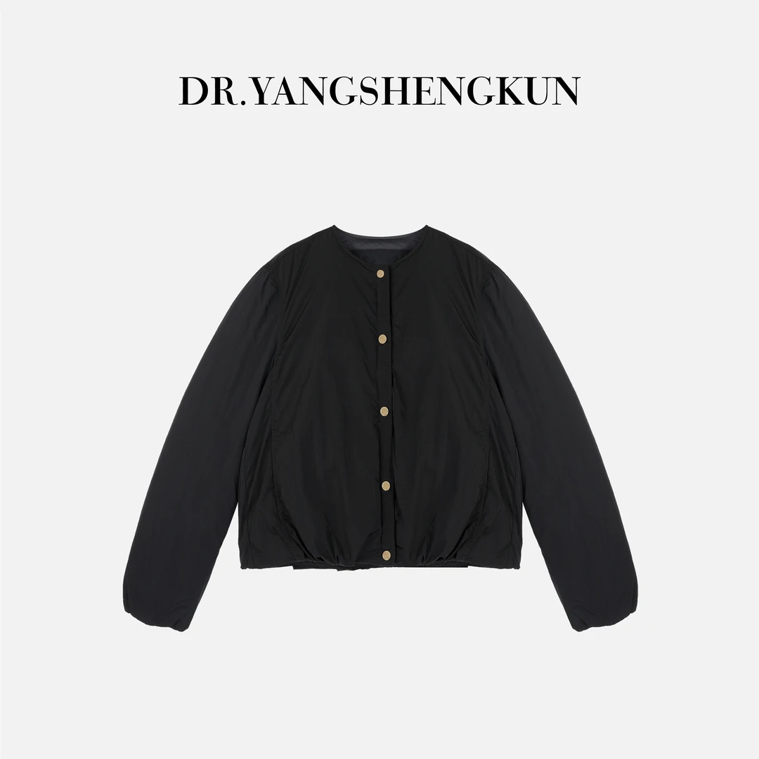 杨圣坤2025冬季新品90白鹅绒宽松百搭保暖花苞羽绒服女EY25101705