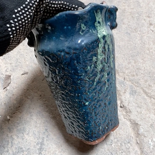 紫砂花盆口13高度23瑕疵