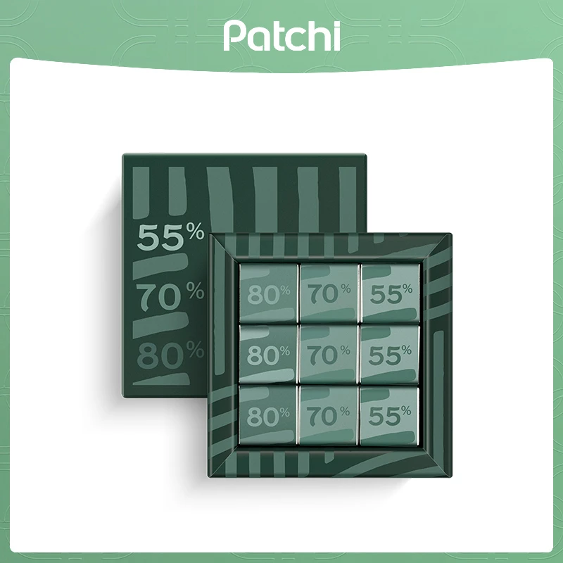 【PATCHI】迪拜芭驰三种纯度黑巧克力礼盒进口纯可可脂零食生日礼物