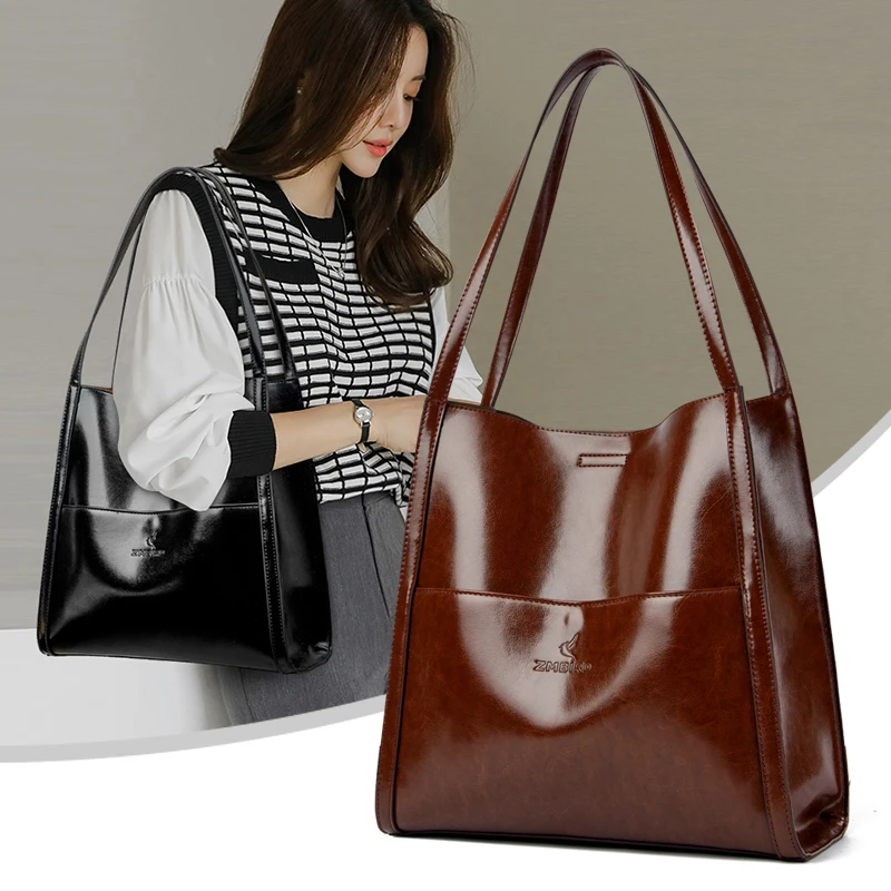 品牌时尚女包大容量单肩包女秋冬包包2025新款时尚软皮包女士大包