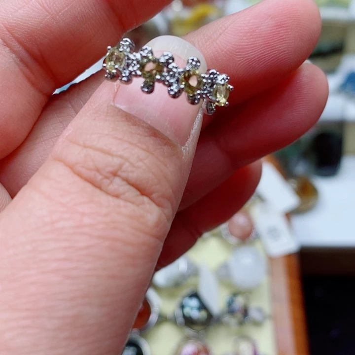 水晶戒指未镶嵌水晶