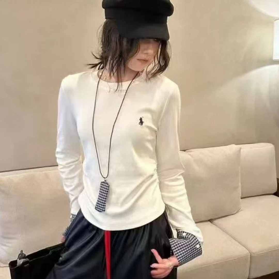内搭卡通动漫圆领修身修身打底T恤秋冬长袖休闲时尚