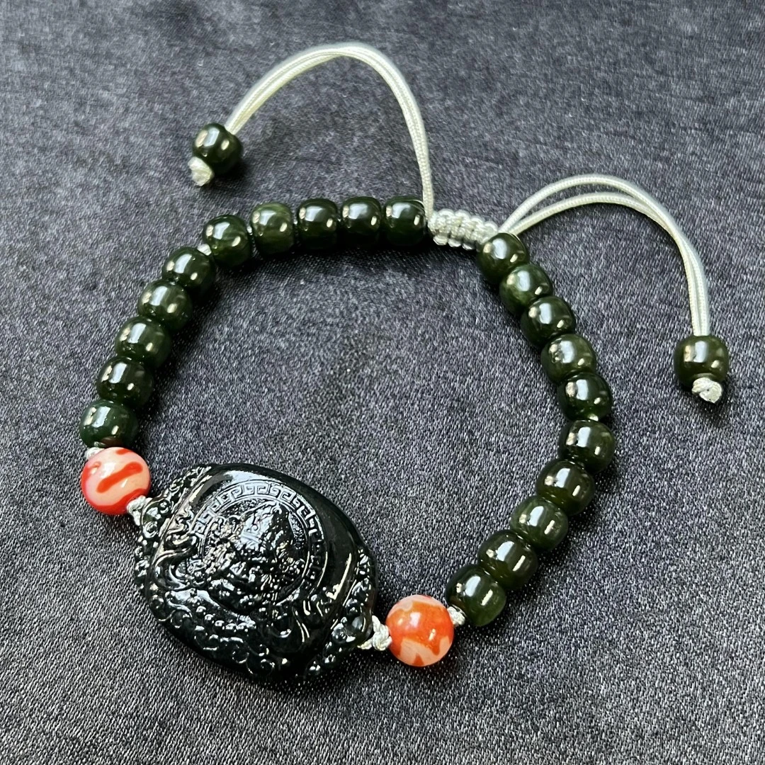 【城丽珠宝】和田玉黄才才手链/条ZJH-240