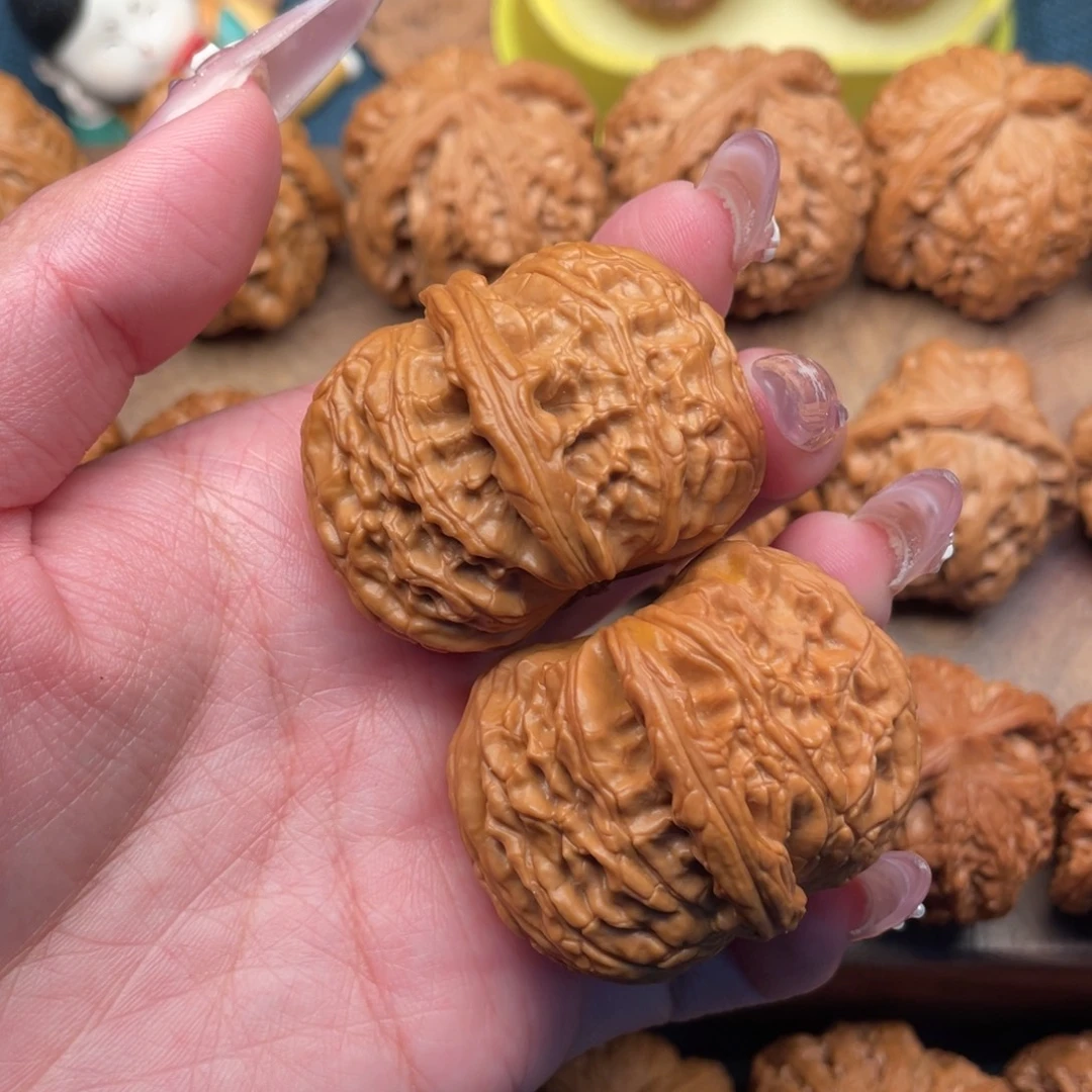 文玩核桃把件全品拱桥底球白41