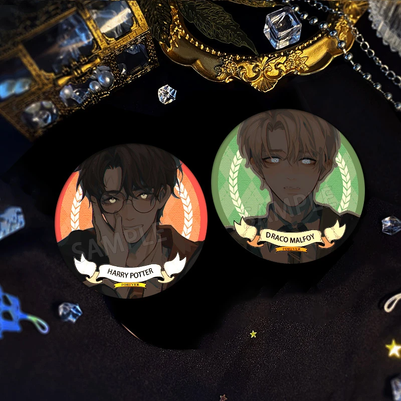 同人反光吧唧马尔福动漫二次元周边徽章胸针谷子生日礼物