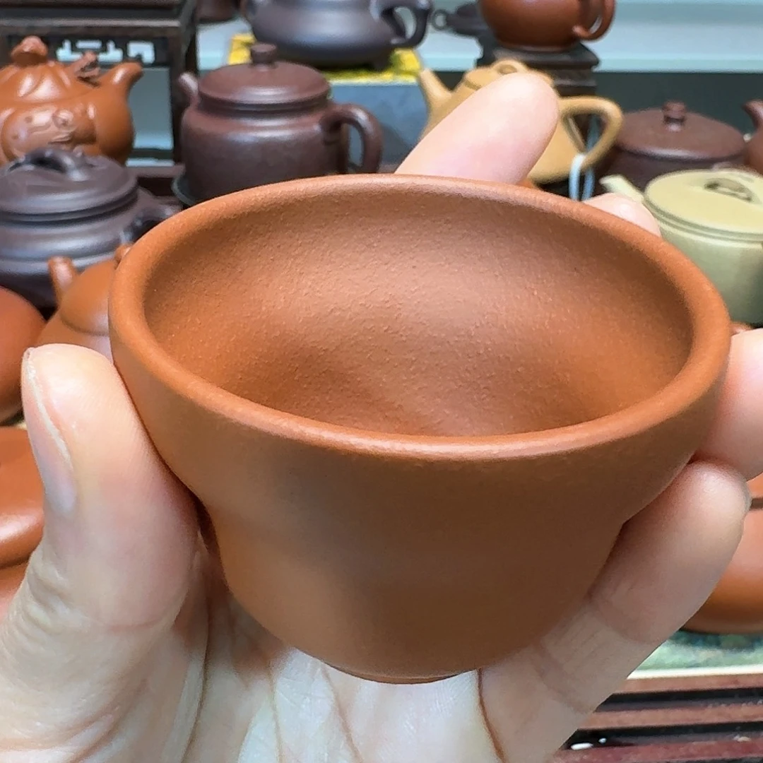 紫砂茶壶朱泥半手工