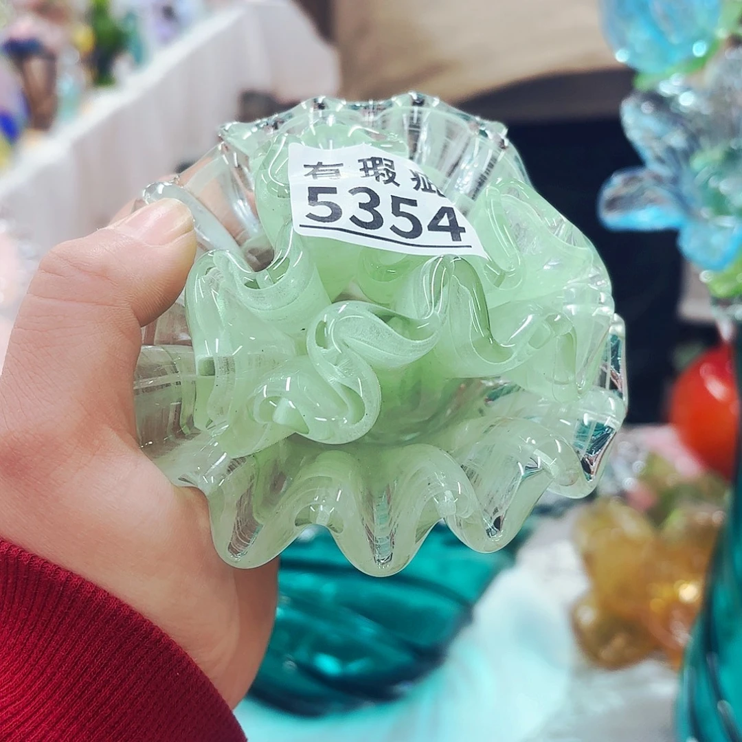 ****）瑕疵不退不换琉璃花瓶花器艺术品