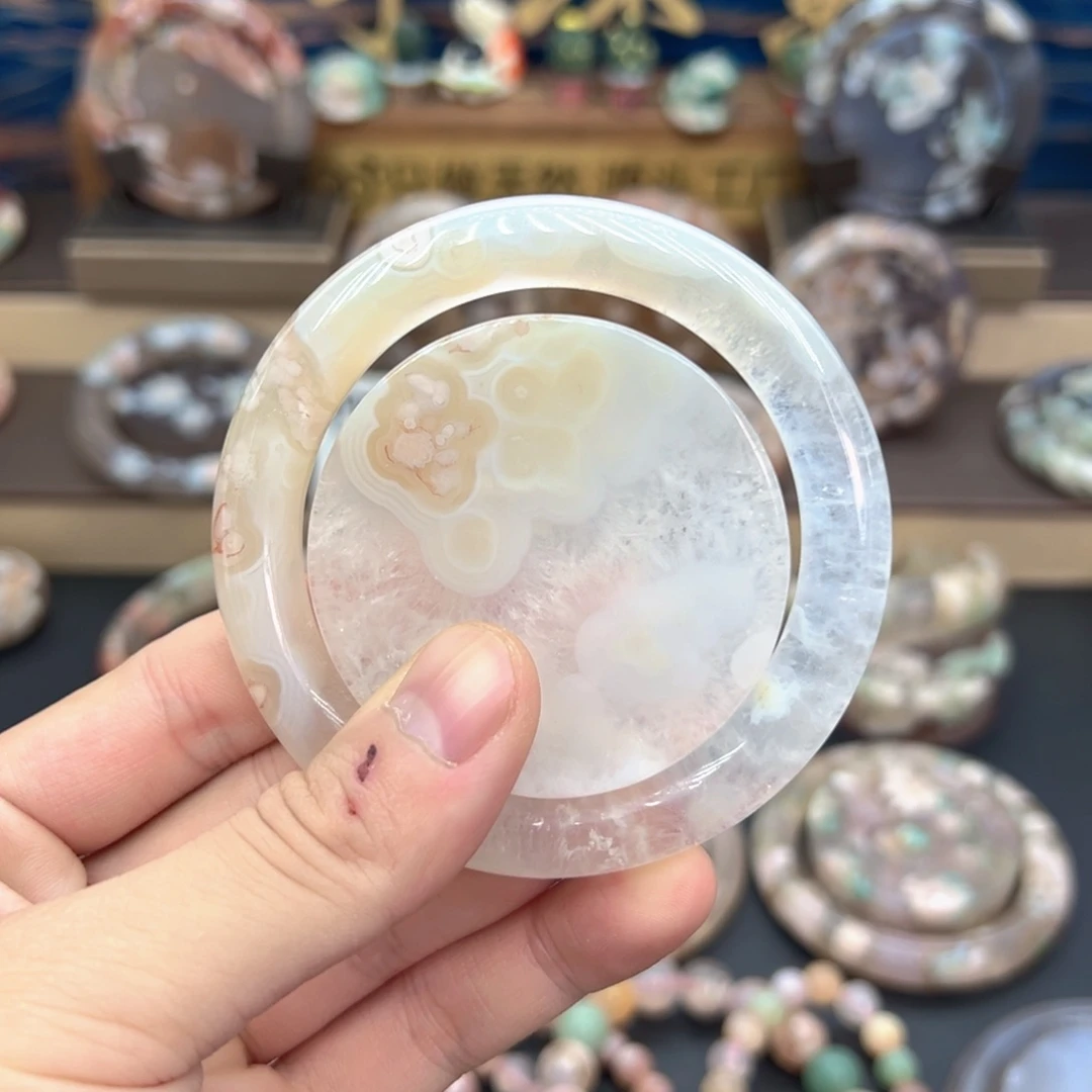 天然樱花手镯58圈口