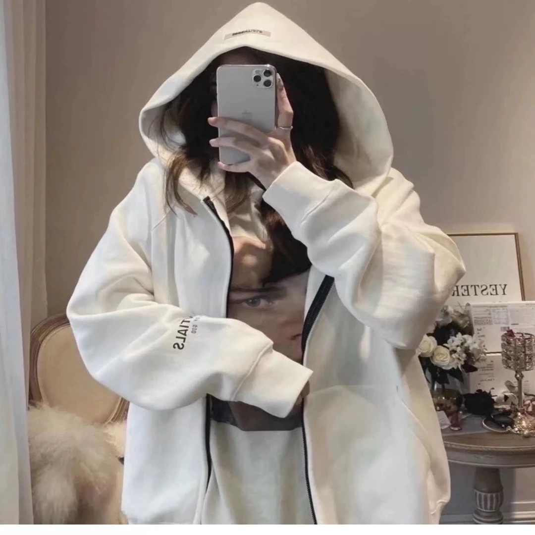 （原厂清仓处理）Fear of God Essentials FW20 背后logo拉链帽衫