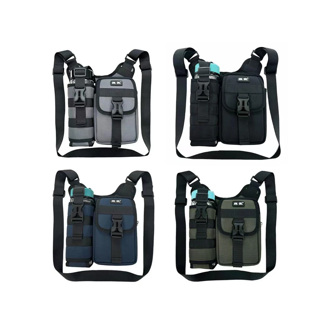 新款单件斜跨包男女通用户外休闲水壶包防水耐磨牛津布包旅行挎包