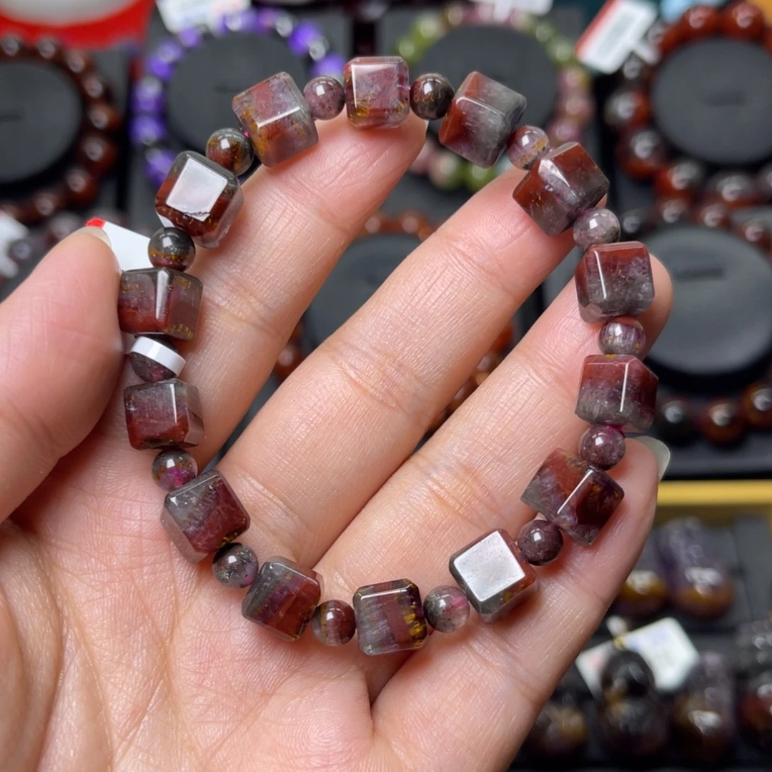 未镶嵌手链水晶极光四色方糖