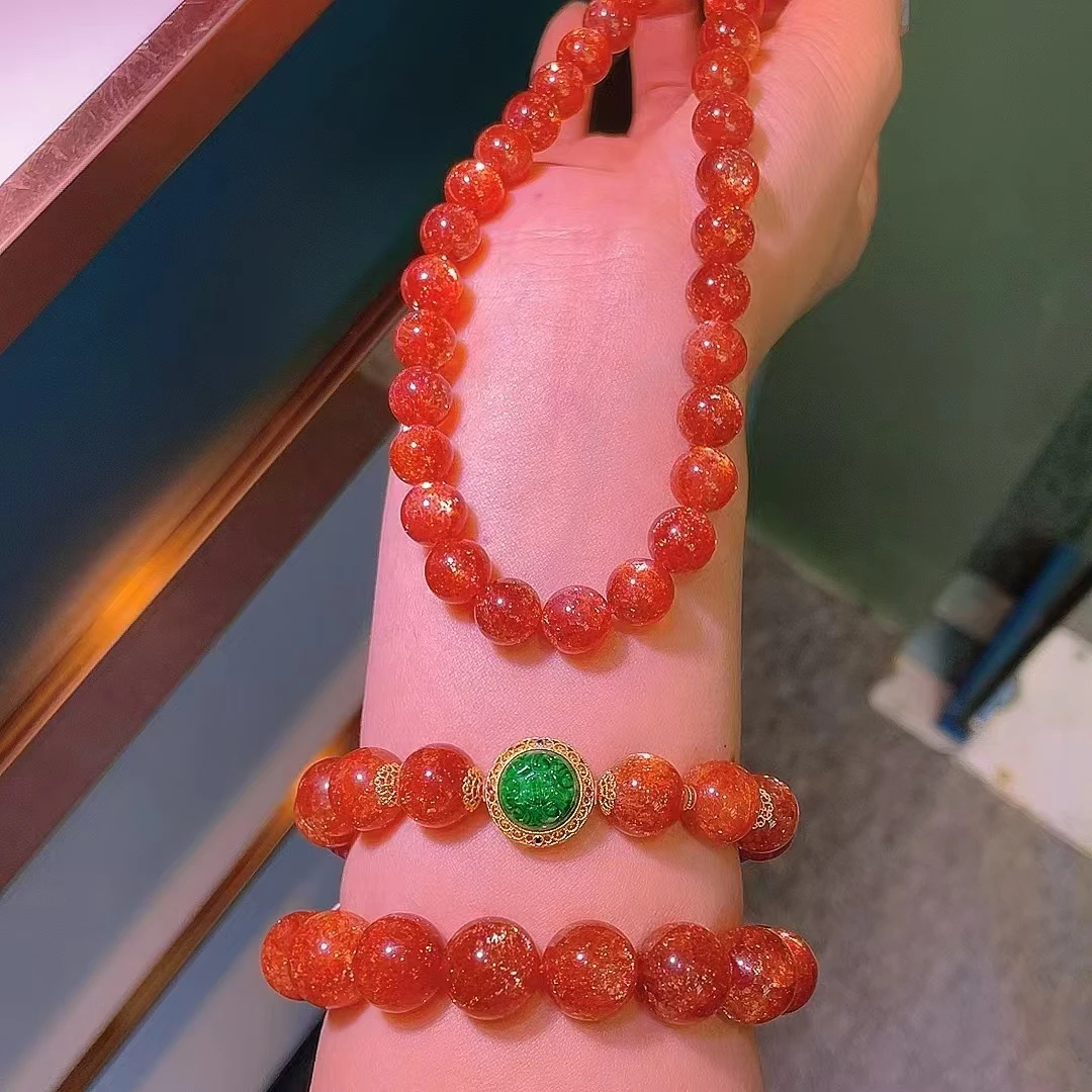 【15：30金太阳专场】全火彩大点位项链上新，手串火凤凰金太阳必蹲