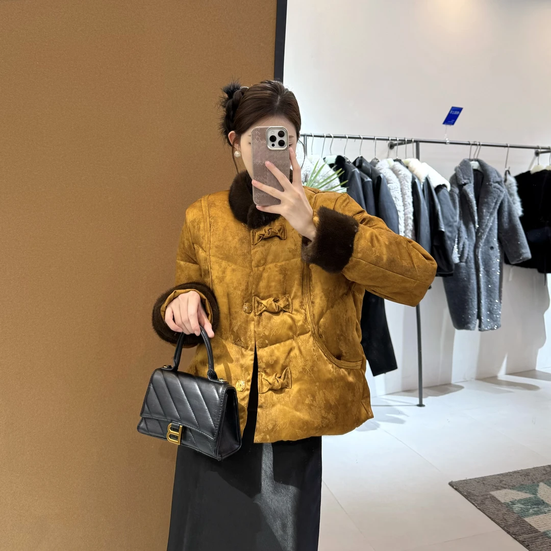 冬装上衣拼接休闲棉衣百搭加绒加厚款常规棉服厚款