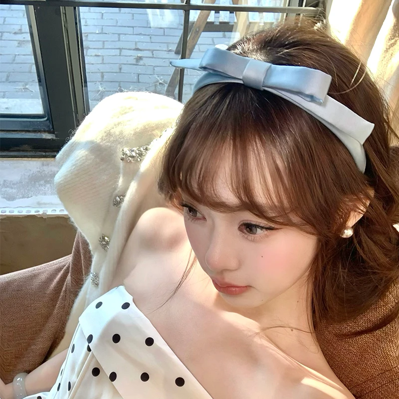 博主同款！芭蕾风缎带蝴蝶结发箍女款公主发饰高颅顶头箍生日发卡