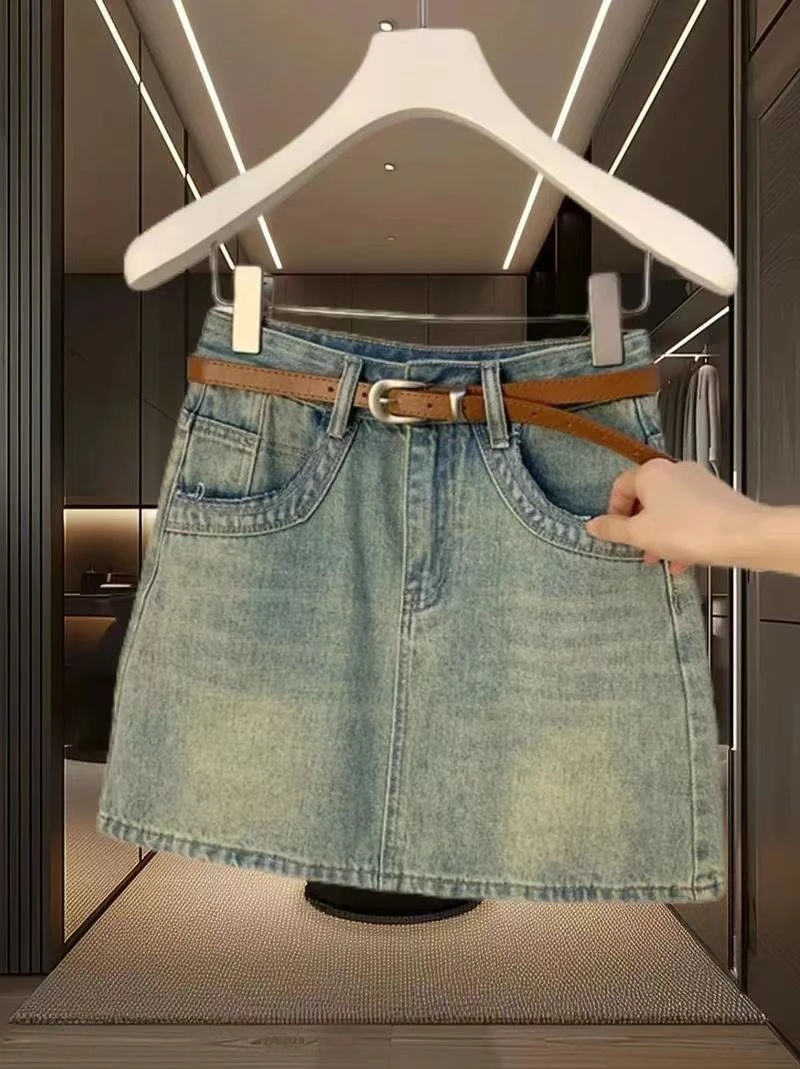 （051～100）高腰显瘦百搭牛仔短裤短裙