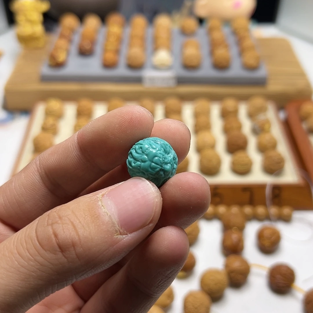 【闪购商品】猴头核桃把件羽*。猴头核桃雕刻