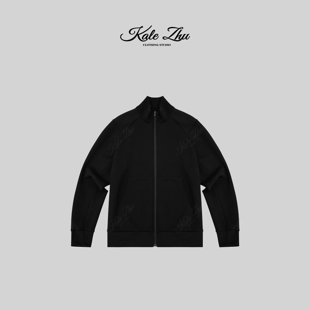 【KALE ZHU】“320克修饰肩性”休闲版卫衣开衫外套 KZZA4W121