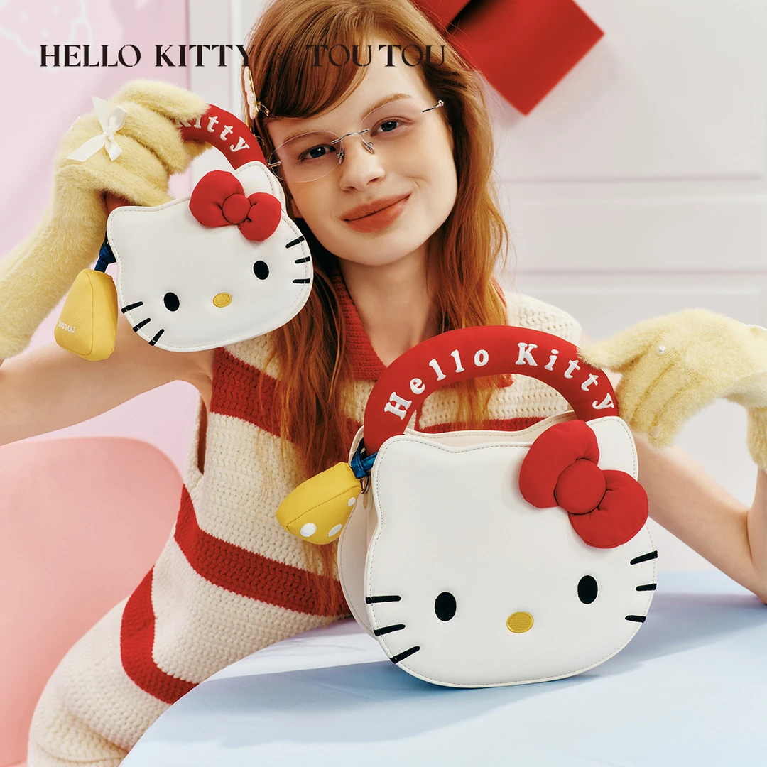 toutou【三丽鸥官方正版授权】HelloKitty女包斜挎手提包520礼物-BD