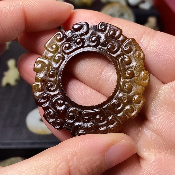 和田玉（糖玉）车挂未镶嵌?***?