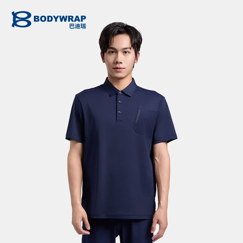 【BODYWRAP】巴迪瑞男短袖纯色Polo衫男款舒适透气时尚商务polo衫男