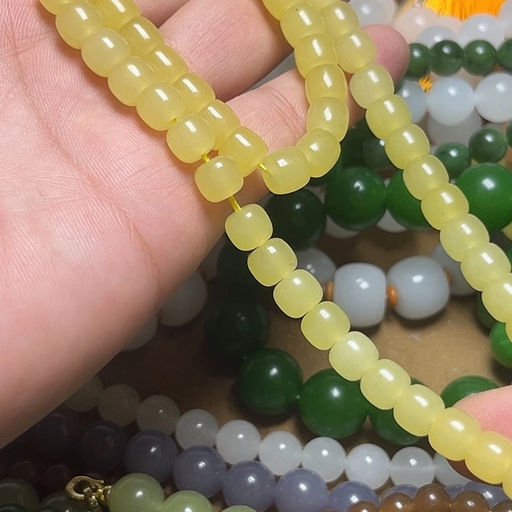 蜂蜜水老型手链项链一套8mmmm