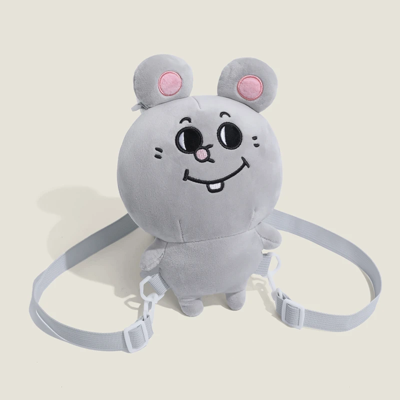 【咪咪】美叽和大鼠背包鼠玩偶可爱毛绒叛逆大鼠超萌毛绒礼物双肩包