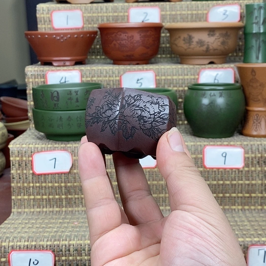 紫砂花盆我在等他