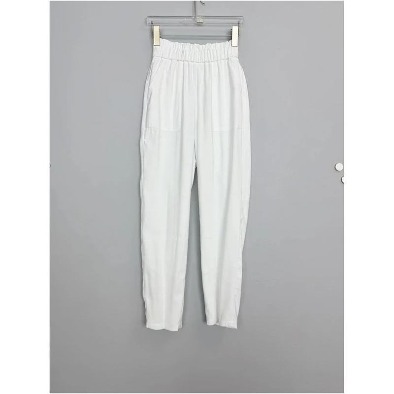 松紧腰花b裤4色休闲裤5011