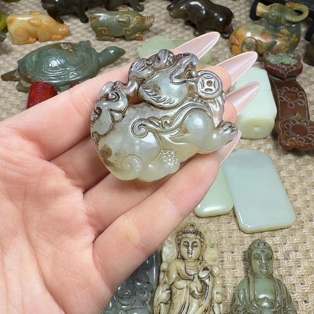 白玉菩提吊坠挂件