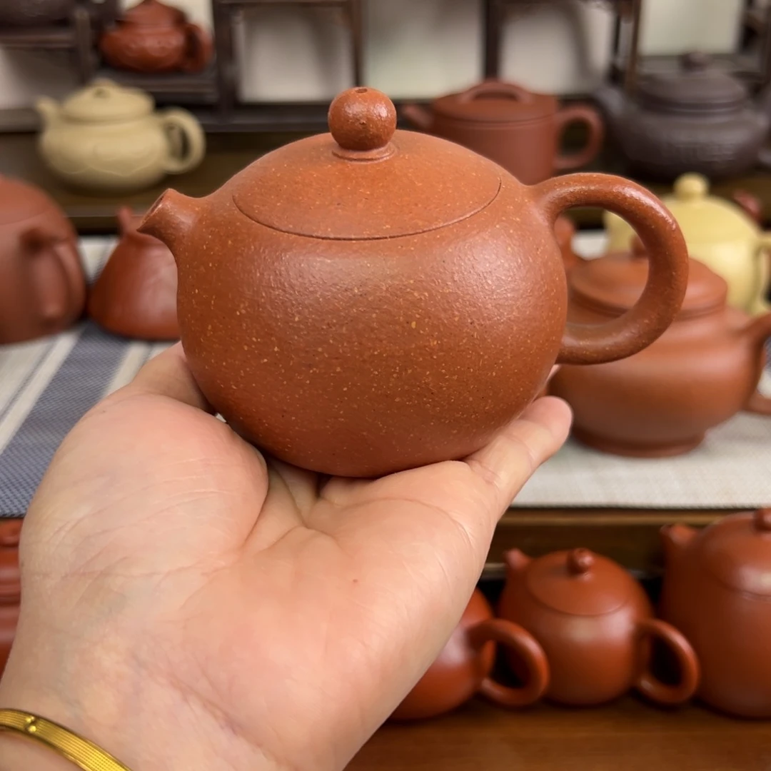紫砂茶壶黄降坡西施全手200cc