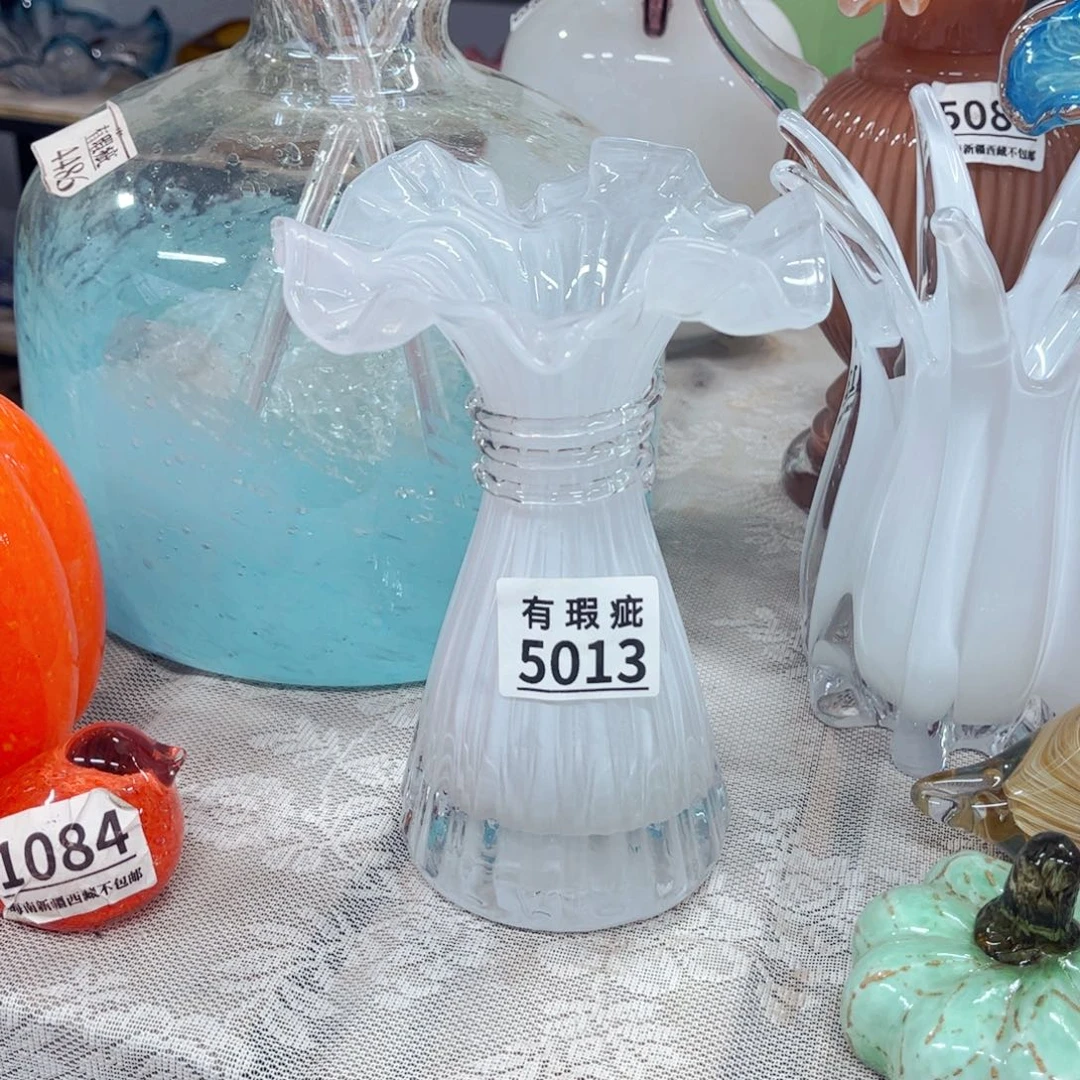 美人瓶5013 家悦美居琉璃摆件瑕疵