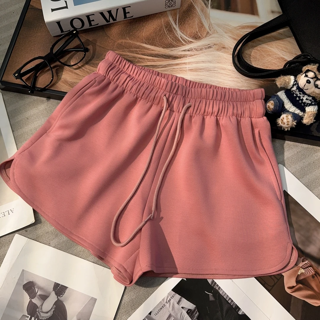 【晓溪服饰】夏季新款时尚设计感薄款休闲阔腿裤高腰显瘦短裤6211