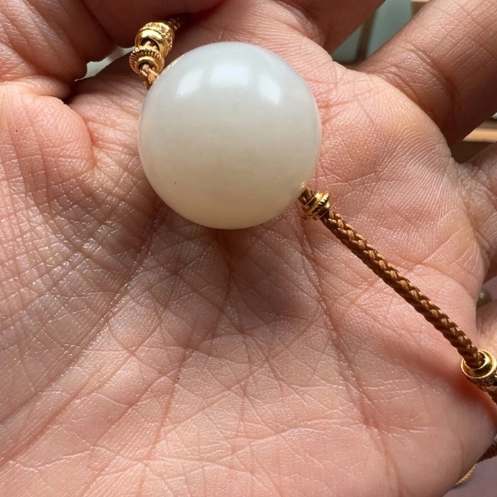 和田玉未镶嵌颈饰俄料珠子20