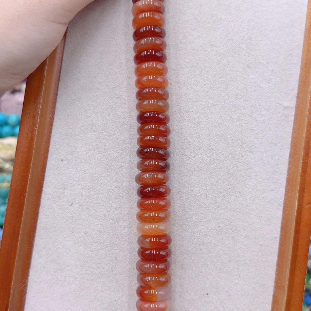 玛瑙/玉髓未镶嵌珠宝半成品红玛瑙隔片卡16特价