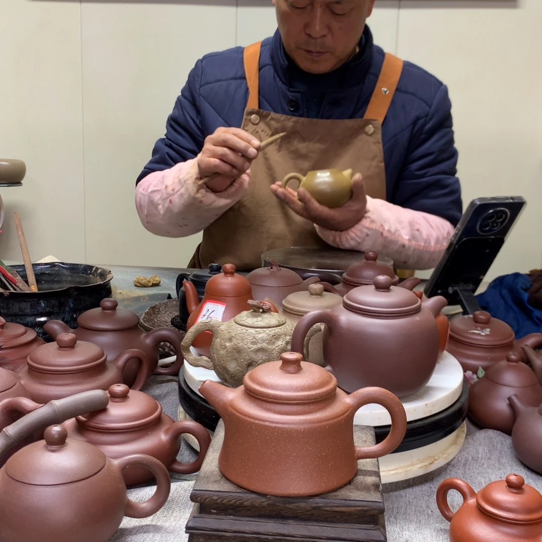 茶壶紫泥红降坡秦钟170 C半手工制作