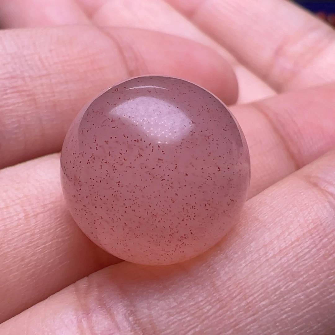 南红玛瑙未镶嵌珠宝奇石满天星圆珠16.6