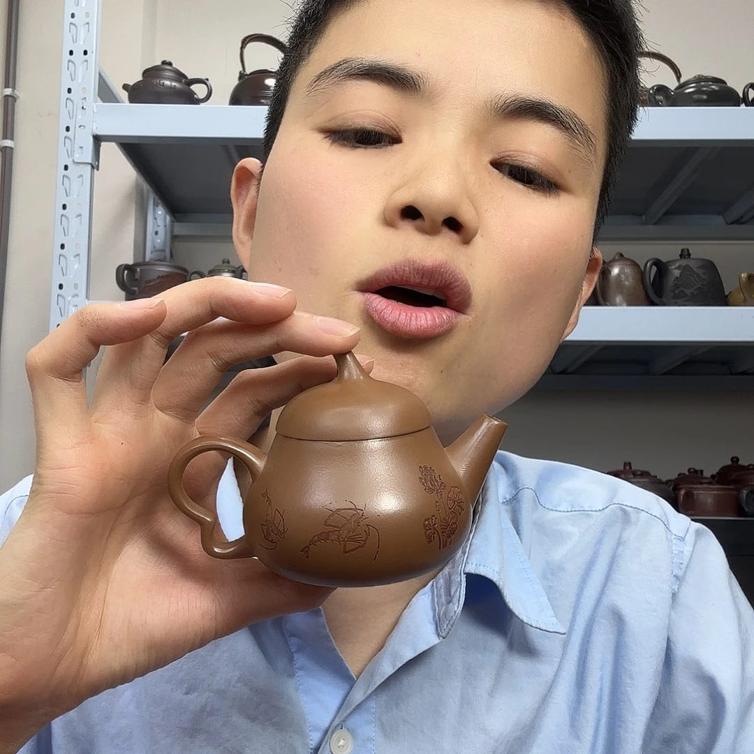 紫砂茶壶民间手艺人全手工制作