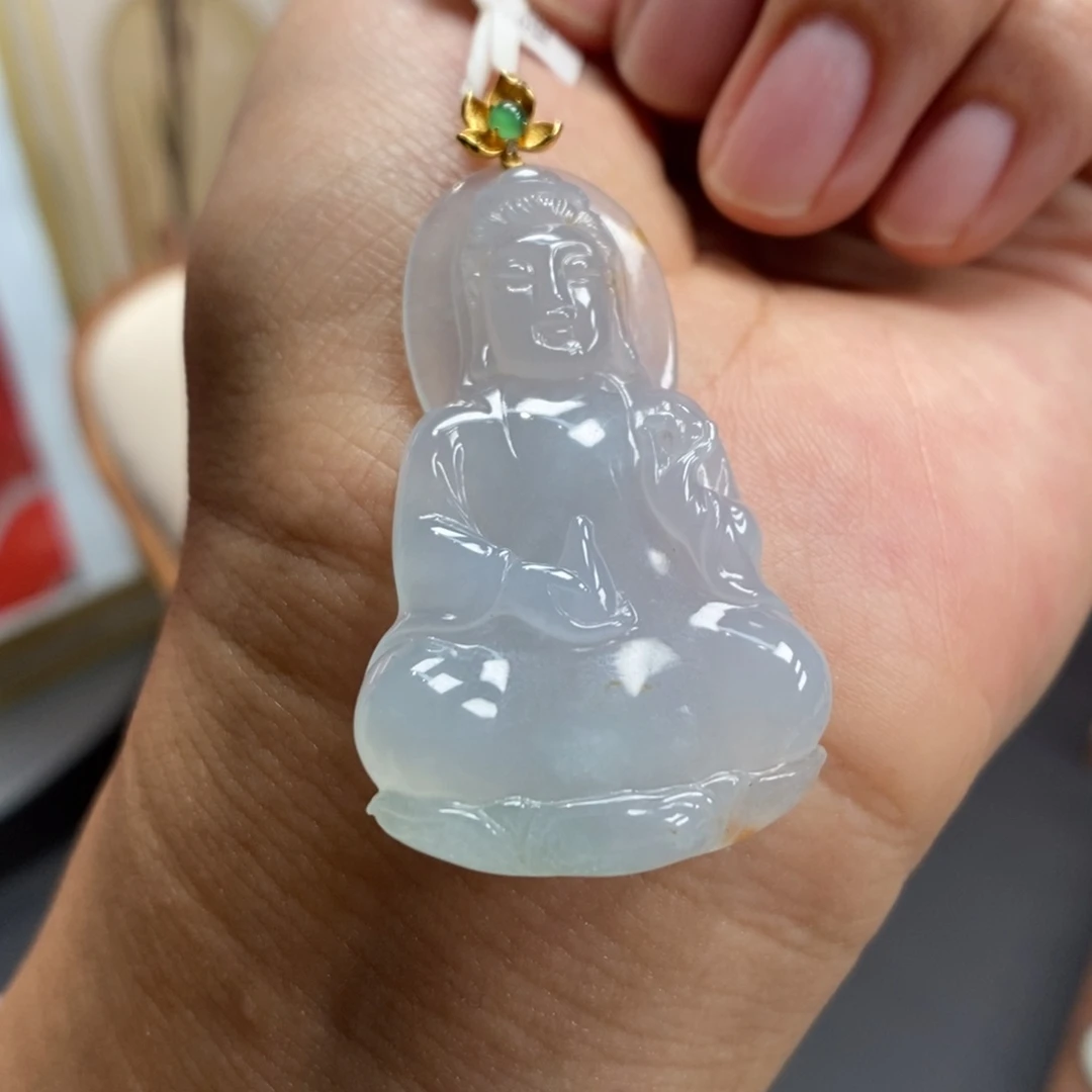 【闪购商品】颈饰18K金镶嵌翡翠34