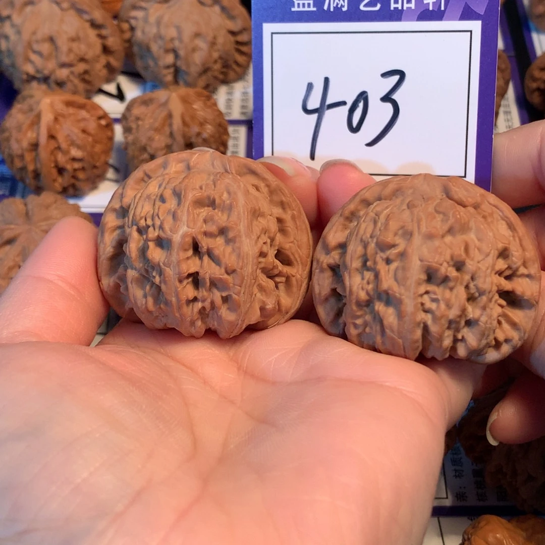 之***了文玩核桃把件403白狮子4.4