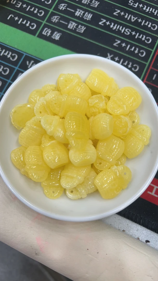 【全品珠宝】天然蜜蜡小锁头 A383 5个