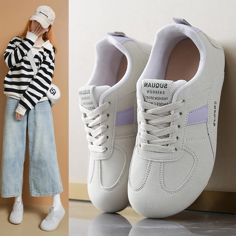 新款韩版2025秋季阿甘鞋女ins学生舒适百搭休闲鞋平底软底透气