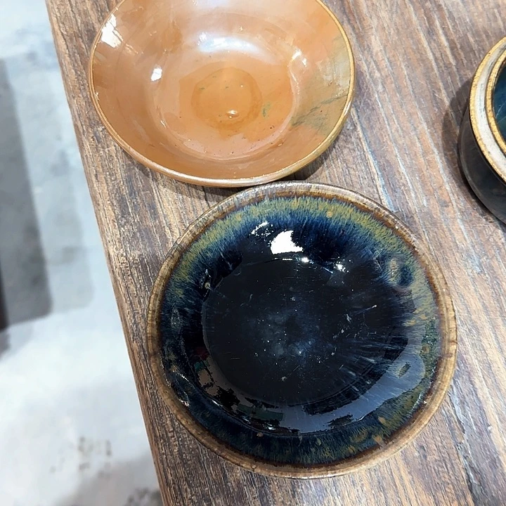 小***饰磁州窑茶盏，完整全品