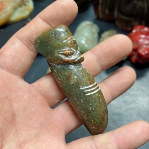 吊坠白玉菩提把件